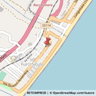 Mappa Via IV Novembre, 64, 98023 Furci Siculo, Messina (Sicilia)