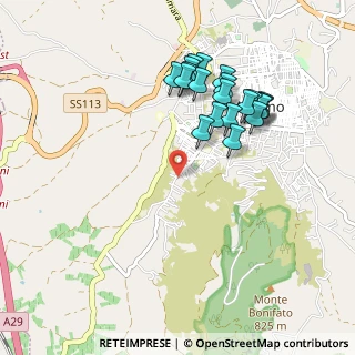 Mappa Via Francesco Bonura, 91011 Alcamo TP, Italia (1.054)