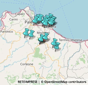 Mappa Via Giuseppe Mazzini, 90030 Bolognetta PA, Italia (11.2945)