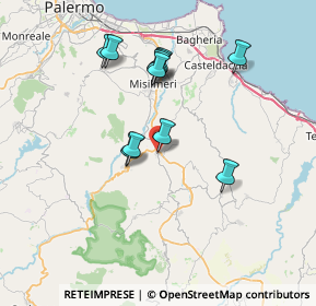 Mappa Via Monachelli, 90030 Bolognetta PA, Italia (7.28636)