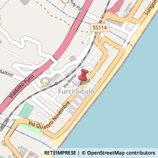 Mappa Via IV Novembre, 114, 98023 Furci Siculo, Messina (Sicilia)
