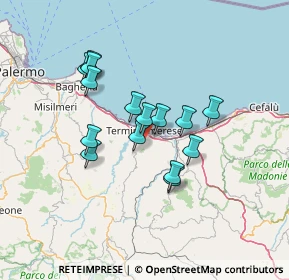 Mappa SP121, 90018 Termini Imerese PA, Italia (12.41667)