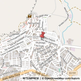 Mappa Contrada Santa Lucia, SNC, 94016 Pietraperzia, Enna (Sicilia)