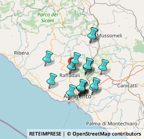 Mappa CONTRADA MERCERI, 92020 Santa Elisabetta AG, Italia (11.3815)