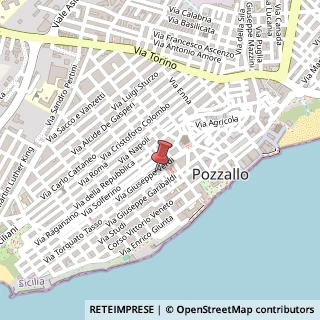 Mappa Via Verdi, 161, 97016 Pozzallo, Ragusa (Sicilia)