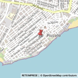Mappa Via Giuseppe Garibaldi,  69, 97016 Pozzallo, Ragusa (Sicilia)