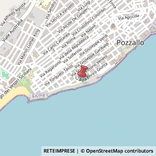 Mappa Via Enrico Giunta, 72, 97016 Pozzallo, Ragusa (Sicilia)