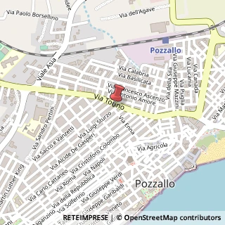 Mappa Via Don Luigi Sturzo, 6, 97016 Pozzallo, Ragusa (Sicilia)