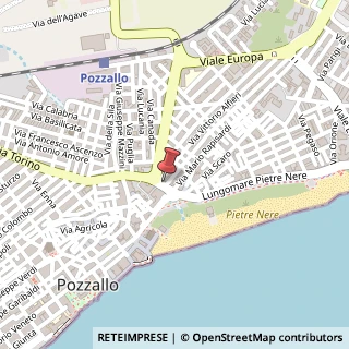 Mappa Via dell'Arno, 35, 97016 Pozzallo, Ragusa (Sicilia)