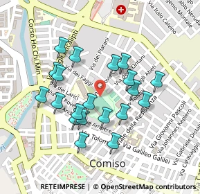 Mappa Via Anton P. Cechov, 97013 Comiso RG, Italia (0.2325)