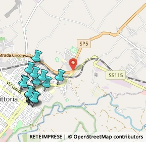 Mappa Strada Statale 115 km 0, 97019 Vittoria RG, Italia (1.471)