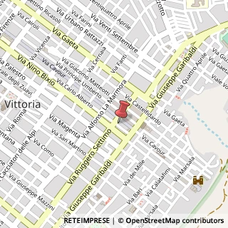 Mappa Via C. Alberto, 133, 97019 Vittoria, Ragusa (Sicilia)