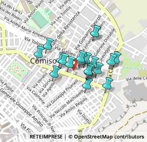 Mappa Via Evangelista Torricelli, 97013 Comiso RG, Italia (0.169)