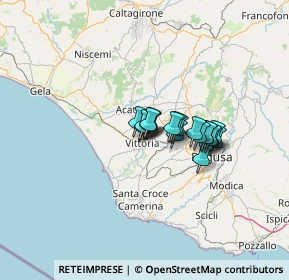 Mappa Via Guido de Ruggero, 97019 Vittoria RG, Italia (8.58421)