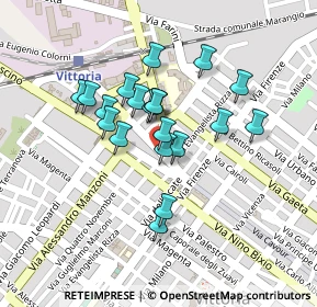 Mappa Via Generale Diaz, 97019 Vittoria RG, Italia (0.1975)