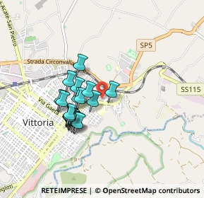 Mappa Via Cavalieri di Vittorio Veneto, 97019 Vittoria RG, Italia (0.805)