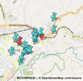 Mappa Via Rosario Giurato, 97019 Vittoria RG, Italia (0.9765)