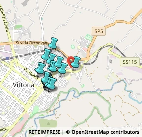 Mappa Via Rosario Giurato, 97019 Vittoria RG, Italia (0.8725)