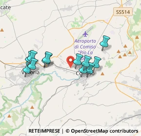 Mappa Contrada Deserto, 97013 Comiso RG, Italia (3.49333)