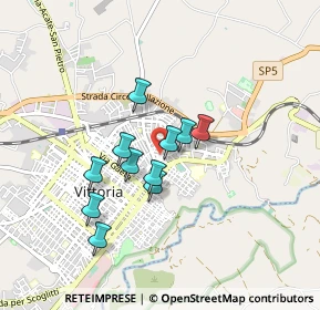 Mappa Via Erasmo Venusti, 97019 Vittoria RG, Italia (0.75)
