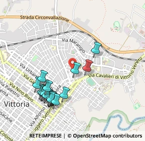 Mappa Via Erasmo Venusti, 97019 Vittoria RG, Italia (0.5815)