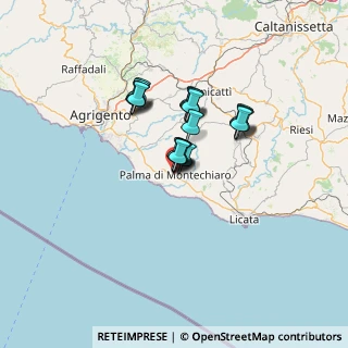 Mappa 92020 Palma di Montechiaro AG, Italia (10.0455)