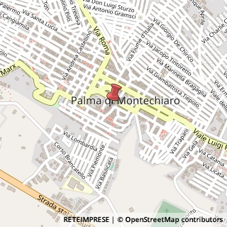 Mappa Via dante alighieri 105, 92100 Palma di Montechiaro, Agrigento (Sicilia)