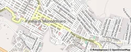 Mappa Palma di Montechiaro