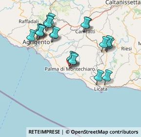 Mappa Corso G. B. Odierna, 92020 Palma di Montechiaro AG, Italia (17.0265)