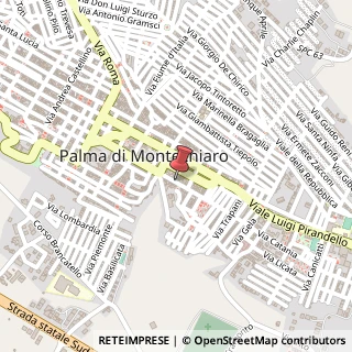 Mappa Via Fiorentino, 145, 92020 Palma di Montechiaro, Agrigento (Sicilia)