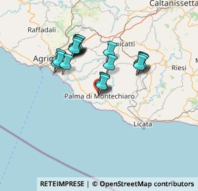 Mappa Via Fiume D'Itlaia, 92020 Palma di Montechiaro AG, Italia (13.2415)