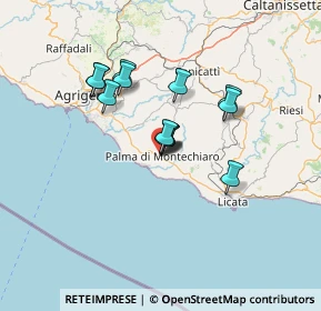 Mappa Via Empedocle, 92020 Palma di Montechiaro AG, Italia (11.37)