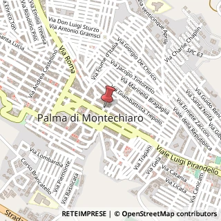 Mappa Via Giuseppe Verdi, 111, 92020 Palma di Montechiaro, Agrigento (Sicilia)