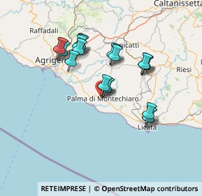 Mappa Via Giacomo Leopardi, 92020 Palma di Montechiaro AG, Italia (14.0965)