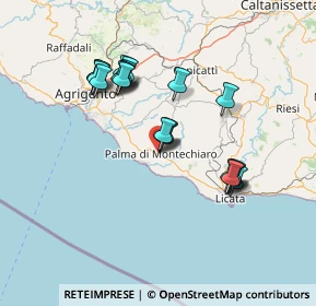 Mappa Via Giacomo Leopardi, 92020 Palma di Montechiaro AG, Italia (14.575)