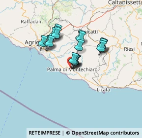 Mappa Via Giacomo Leopardi, 92020 Palma di Montechiaro AG, Italia (11.2555)