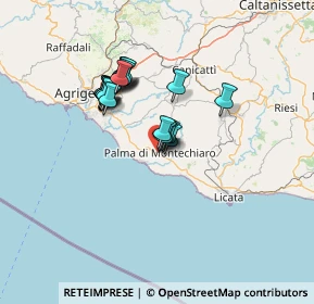 Mappa Via Giacomo Leopardi, 92020 Palma di Montechiaro AG, Italia (11.7605)