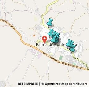 Mappa Via Giacomo Leopardi, 92020 Palma di Montechiaro AG, Italia (0.66308)