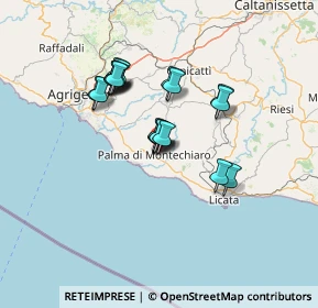 Mappa Via Renato Viganò, 92020 Palma di Montechiaro AG, Italia (12.075)