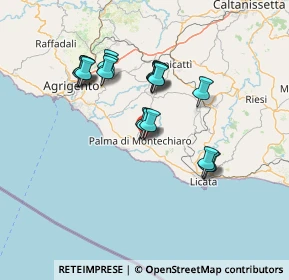 Mappa Via Renato Viganò, 92020 Palma di Montechiaro AG, Italia (13.73056)