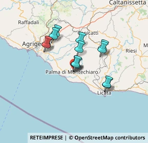 Mappa Via Renato Viganò, 92020 Palma di Montechiaro AG, Italia (11.70846)