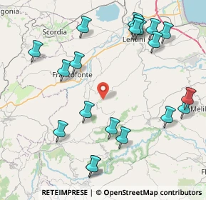 Mappa Via Regina Magherita, 96015 Francofonte SR, Italia (11.1185)