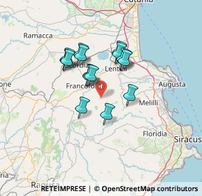 Mappa Via Regina Magherita, 96015 Francofonte SR, Italia (11.545)