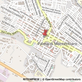Mappa Via IV Novembre, 196, 92020 Palma di Montechiaro, Agrigento (Sicilia)