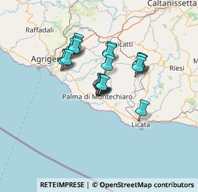 Mappa Via Piero della Francesca, 92020 Palma di Montechiaro AG, Italia (11.191)