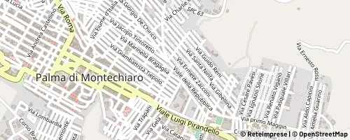 Mappa Palma di Montechiaro