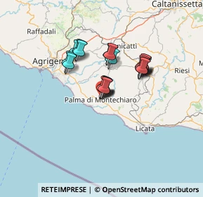 Mappa Via Giorgio de Chirico, 92020 Palma di Montechiaro AG, Italia (10.827)