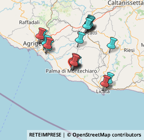 Mappa Via Giorgio de Chirico, 92020 Palma di Montechiaro AG, Italia (14.6745)
