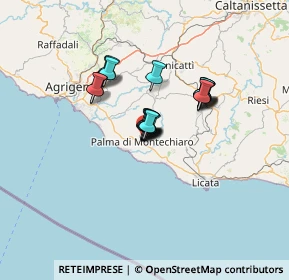 Mappa Via Vittorio de Sica, 92020 Palma di Montechiaro AG, Italia (9.2975)