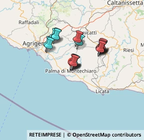 Mappa Via Vittorio de Sica, 92020 Palma di Montechiaro AG, Italia (10.826)